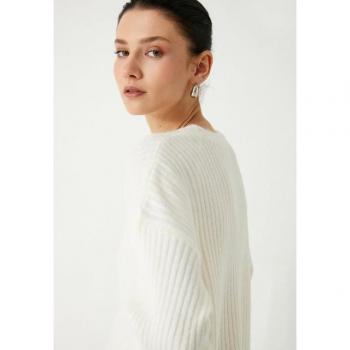 Koton V-Neck Pullover für Damen