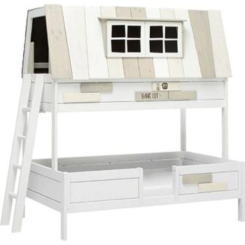 Hangout Edition Etagenbett 120 cm für Kinder, Weiß lackiert