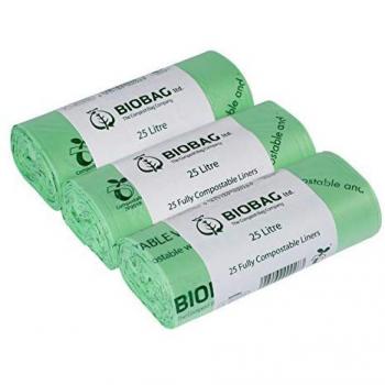 Sacchetti Rifiuti Alimentari 25L – 75 pezzi – Biodegradabili con guida