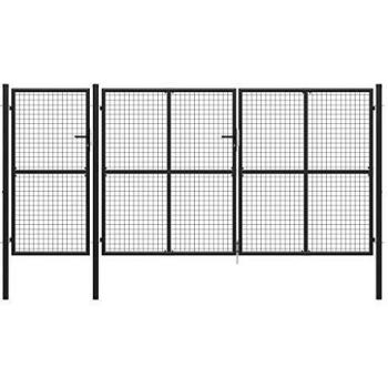 VidaXL Gartentor Anthrazit 400 x 150 cm aus Stahl