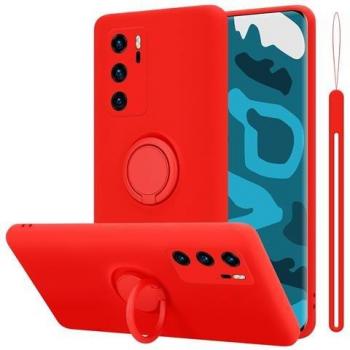 Cadorabo Custodia TPU Rosso Compatibile Huawei P40