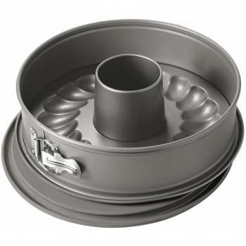 Graue antihaftbeschichtete Kaiser Springform La Forme, 28 cm Durchmesser, zwei Böden