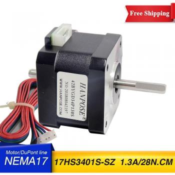 Motorex 42 mm Nema 17 con doble eje 1.3 A