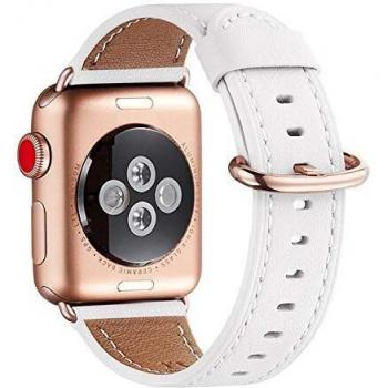 WFEAGL Premium Leather Band Compatible with Watch Series 6/5/4/3/2/1,SE