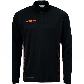 Uhlsport Score 6‑7 Year Old Half Zip Shirt – Black/Orange