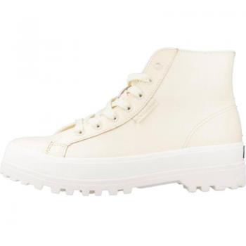 Superga 2341 Stiefel aus Leder Weiss