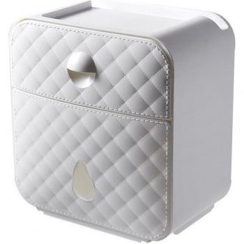 Waterproof Wall Mount Toilet Paper Holder with Storage