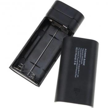 Funda de energía USB 5200mAh 2.5A con linterna, compatible con dispositivos iPhone, Xiaomi y Huawei