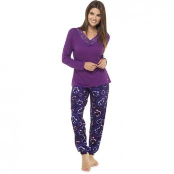 Ladies’ Purple Pansy Pyjama Collection