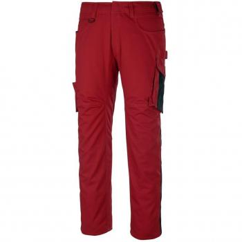 Mascot 12079-203 Red and Black Trousers with Thigh Pockets L35W34.5