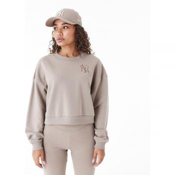 NY Yankees Logocollage Beige Sweatshirt New Era – Damen S