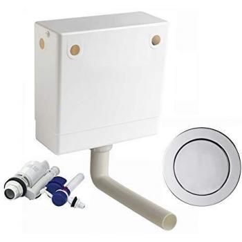WC Toilet Cistern, Macdee, Pneumatic, Compact, Single Flush, Model CPL41CP