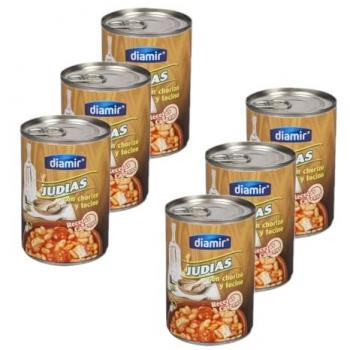 Pack Haricots au Chorizo Diamir – 6x420 g