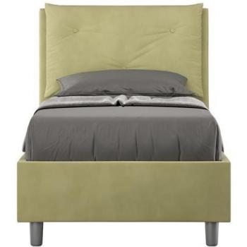 Letto Singolo Microfibra Appia 90x200 – Tè Verde, Senza Rete