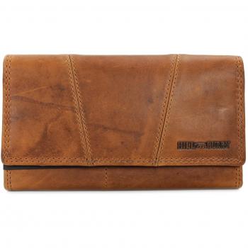 Damen Portmonee aus weichem Leder mit RFID in braun