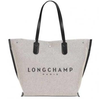 Longchamp Roseau Beige One-Size Leather Detail Tote