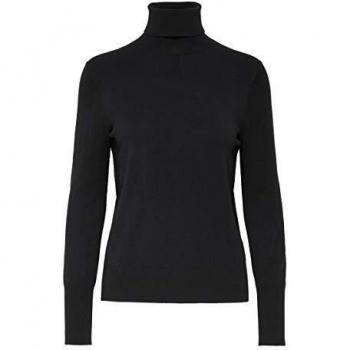 Only Venice Life Women's Turtleneck Sweater, Black, XL