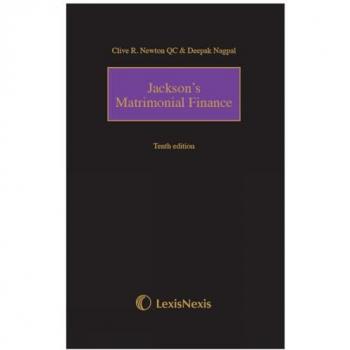 Jackson's Matrimonial Finance Tenth edition
