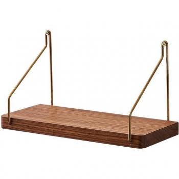 Wooden Electric Toothbrush Holder Bathroom Shelf with Coat Hook