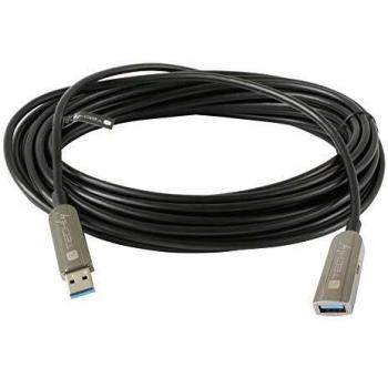 Cavo ottico attivo usb 3.0 superspeed aoc usb a m/f 100m nero