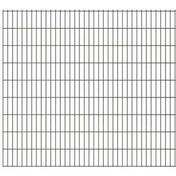 Set recinzione patio 2008x1830 mm, 7 pannelli in argento