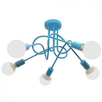 50cm Turquoise Oxford Multi Arm Ceiling Light