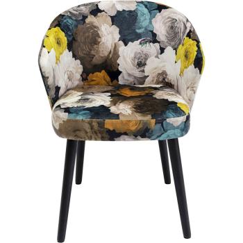 Sillón Elegante Amarillo y Roble