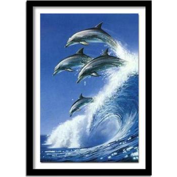 Full Round Drill Dolphin Painting Kit