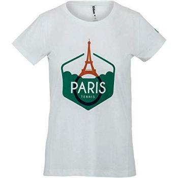Wilson Paris Tech Tennisshirt für Frauen, weiß, L