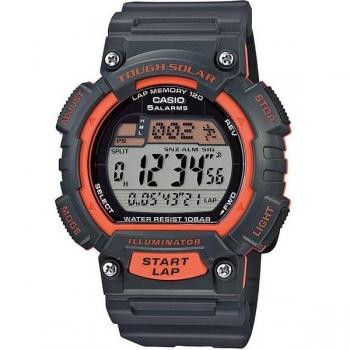 CASIO STL‑S100H‑4AJH – Schwarze Kunstharz‑Uhr für sportliche Aktivitäten, digital