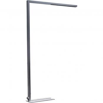 Lámpara de oficina 'Jolinda' LED de pie con dimmer táctil en gris, Arcchio