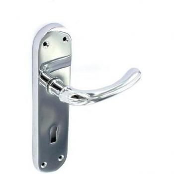 Securit Rosa Chrome Door Lock Handles