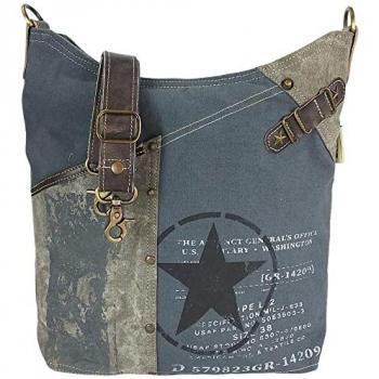 Sunsa Canvas Handtasche im Vintage-Look