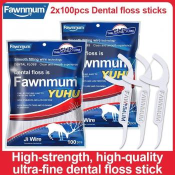 Fawnmum Toothpicks and Floss Sticks Combo