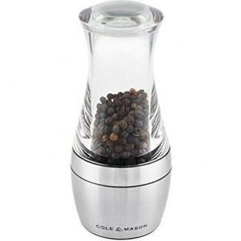 Cole & Mason Silver Stemless Pepper Grinder (140mm)