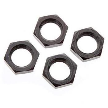 Arrma 17 mm Wheel Nut, Black, Aluminum – 4 Units