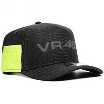 Cappellino Dainese V46 9FORTY Nero Giallo Fluo taglia unica