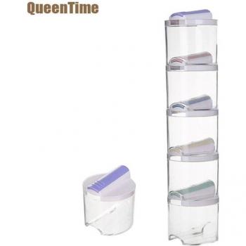 QueenTime 5PCS Seasoning Jars with Lids