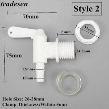 Conector de válvula para tanque de agua, accesorio de riego de plástico, manguera suave, tubo PVC, 1 unidad