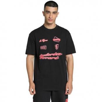 PUMA Herren T-Shirt Scuderia Ferrari Neon Energie Archive Größe L Schwarz