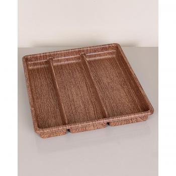EminHome Wood Style Cutlery Drawer Organizer 3 Sections