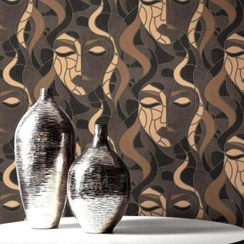 Papier Intissé Erismann 10458‑37 – Couleurs Marron Grises