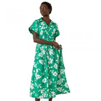 Chemise de Robe en Coton Popeline 100% Vert