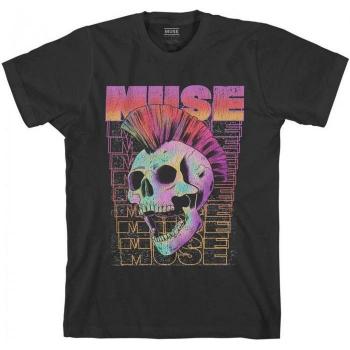 Muse Cotton Mohawk Tee Noir Unisex – M