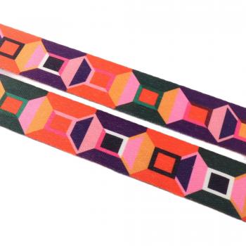 38mm Ethnic Jacquard Strap for Sewing Projects