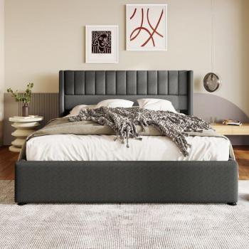 Hydra-Redom 140x200 Bett – Polster, Stahlrahmen, Stauraum