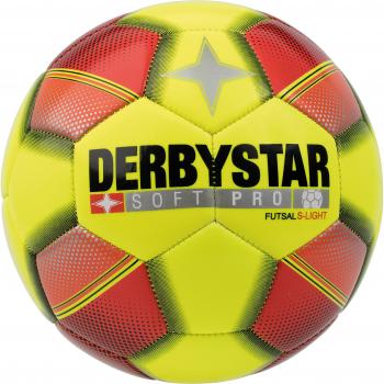 Gelber Rot-Schwarzer DerbyStar SoftPro S‑Light Futsal 3 Kern