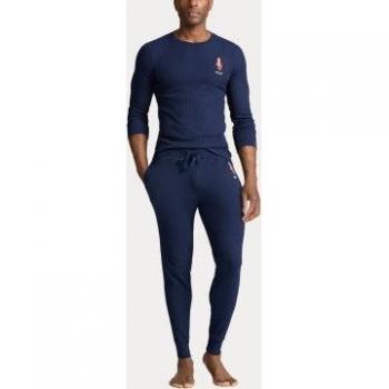 Ralph Lauren Men’s Blue Pajama Set with Gift Box, Medium Size