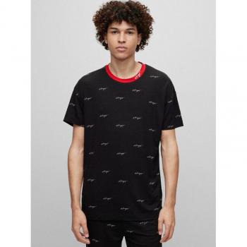 Hugo Lounge-Shirt 50490231 Schwarz Relaxed Fit