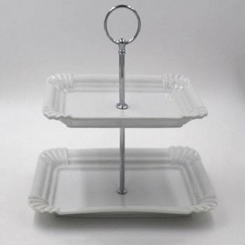 Adjustable Triple Layer Cake Plate Stand